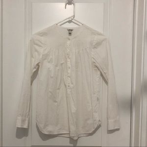 White J Crew peasant blouse